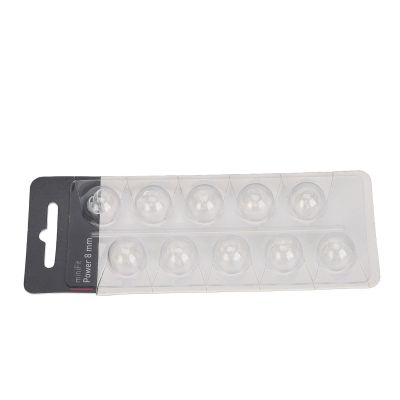 NineLife Basics Pack of 10 Earplugs with Greater Transparency, Double Layer, Closed Acoustic Domes, Comfortable, Antistatic (8mm)