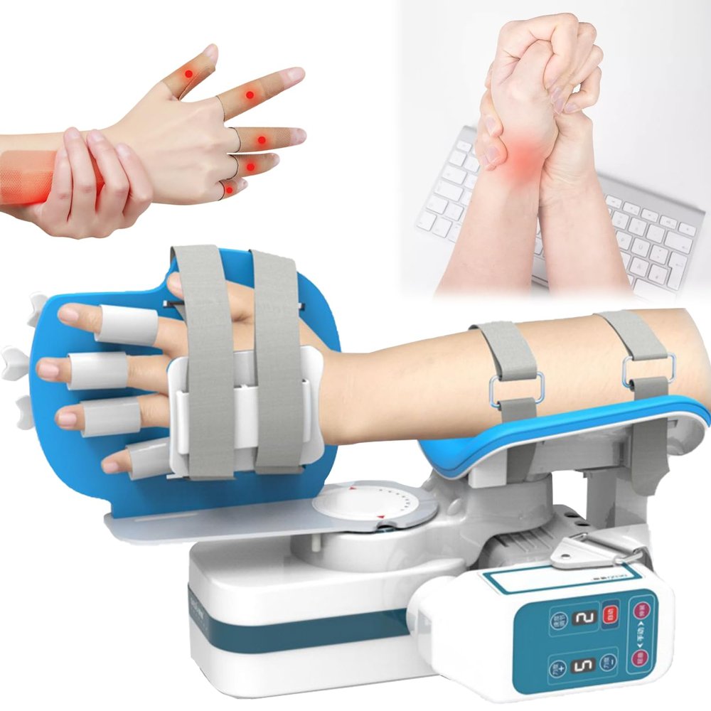 2 In 1 Wrist Orthosis - Wrist Training Equipment With 9 Gear Intensity, 3 Gear Speed & Full-angle Training, Manual Wrist Brace For Hand Support & Joint Stiffness Relief Right hand