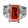 Arwacraft 5.25 Ratti / 4.70 Carat Natural Gomed Stone Astrological Silver Ring Adjustable Gomed Hessonite Astrological Gemstone For Men And Women (Lab - Tested)-B0CKBW89MRNAMZ view 1