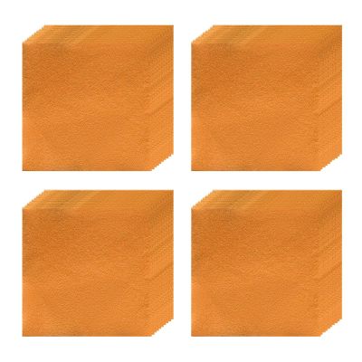 100 Pcs 3.933.93in1010cmAluminum Foil Sheets, Large Square Food Wrapping Papers For Candy Making, Chocolate Packaging, Baking, Gift Wrapping And Party De(Size:Smooth surface,Color:Orange)