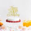 Xjddrmbh Happy 50th Birthday Cake Topper Gold Glitter party Decoration view 3