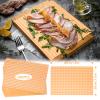 GeeRic Independence Day Waxed Deli Paper Sheets for Food Wrapping, 7.87 * 11.8 Inch 100 Pcs Food Basket Liners for Sandwiches Out Dining Picnics Party Wrap Sheets Orange view 2