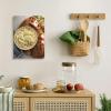 Canvas Wall Art for Bathroom Shredded mozzarella cheese low moisture mozzarella Grated cheese Framed Prints Poster for Bedroom Living Room Decor Painting Home Wall Artwork 16x20 Kitchen view 3