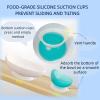 UKYCEORA Bowls with Suction Cup Base,Suction Bowls for Elderly,Adaptive Utensils,Parkinsons Aids for Living,Disability Aids for Daily Living,for Adults Parkinsons,Dementia,Stroke 0r Tremors(Blue) view 3