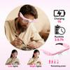 Professional Magnifying Glasses Headset with 5 Detachable Lenses 0.75X-4.0X & 3 LED Lights, Rechargeable Hands-Free Headband Magnifier for Close Work, Jewelry Crafts Hobby (Pink) view 4