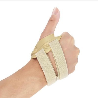 Cestmagu Comfort Thumb Splint For Cmc Joint Pain, Osteoarthritis, Tendonitis, Thumb Stabilization Orthosis Thumb Sleeve For Women And Men (Beige, Medium, Left)