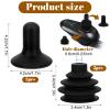 2 Sets Controller Knob and Gaiter for Electric Wheelchair, Universal Silicone Wheelchair Joystick Cover for Mobility Scooters, Joystick Button Cover Electric Wheelchairs Accessories(Black view 2