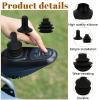 2 Sets Controller Knob and Gaiter for Electric Wheelchair, Universal Silicone Wheelchair Joystick Cover for Mobility Scooters, Joystick Button Cover Electric Wheelchairs Accessories(Black view 3