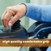 2 Sets Controller Knob and Gaiter for Electric Wheelchair, Universal Silicone Wheelchair Joystick Cover for Mobility Scooters, Joystick Button Cover Electric Wheelchairs Accessories(Black view 4
