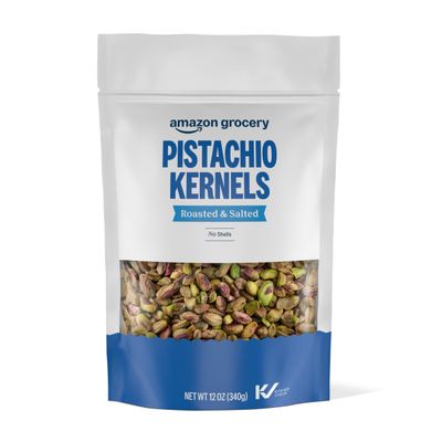 Amazon Grocery, Pistachio Kernels, Roasted & Salted, 12 Oz (Previously Happy Belly, Packaging May Vary)