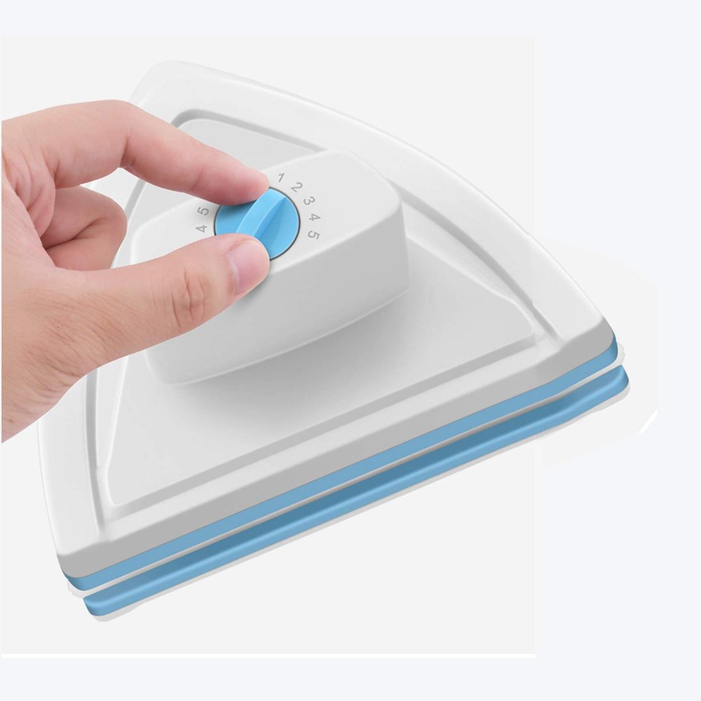 Magnetic Window Cleaner, Double-Side Magnetic Glass Cleaner, Magnets Glass Wiper Adjustable Surface Brush Window Cleaning (4~31mm)