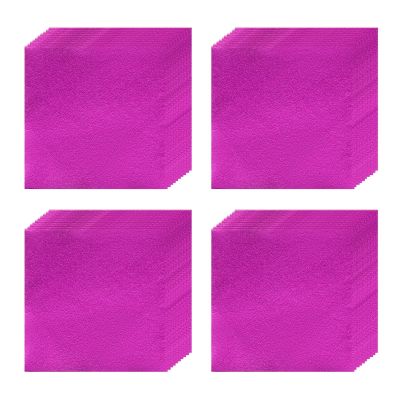 YDJIANCAI Jumbo 4.72x4.72 Inch Foil Candy Wrappers (12x12cm) - 100-Pack Food Safe Aluminum Foil Sheets for Homemade Chocolates, Valentine's Day, Wedding Favors & Birth(Size:Smooth Surface,Color:Rose)