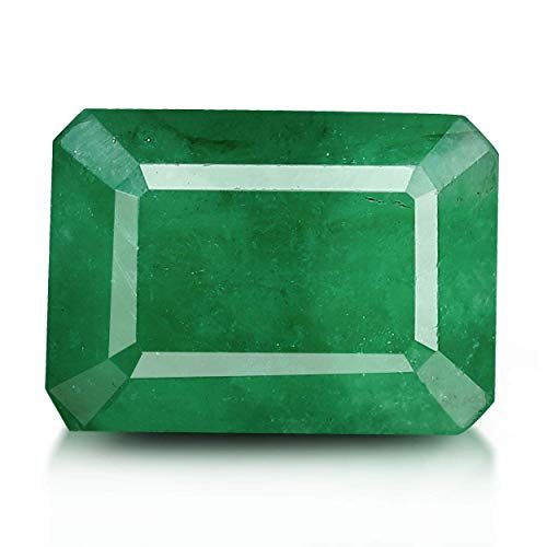 11.00 Ratti Natural Aaa++ Quality Green Loose Gemstone Natural Certified Zambian Emerald/Panna Stone For Men And Women (Lab Approved)-B0DM6CJ2GG