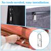 10PCS Zipper Pull, Metal Zipper Pull Replacement Detachable Tabs Repair Kit for Luggage Clothing Backpacks Boots and Jackets Black+Silver view 4