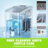 blue fresh Ice Machine Cleaner Tablets for Hard Water - 28 Pack Nickel Safe Scale Removal for Countertop Portable Commercial Nugget Ice Makers, Compatible with Opal, GE Profile, Frigidaire view 4