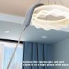 Cleaning Tools, Ceiling Fan Cleaner Duster, Flat Duster with 2 Microfiber Clothes, Damp Dusters with Extension Pole (37 to 51 inches) Cleaning Duster for Bed High Ceilings Gap Dusters view 4