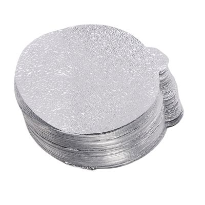 banapoy 200Pcs Aluminum Foil Lids for Reusable Coffee Pods, Heat Sealable Espresso Coffee Capsules Foil Seals, 37mm Seals Cover for Refillable Pods