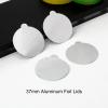 banapoy 200Pcs Aluminum Foil Lids for Reusable Coffee Pods, Heat Sealable Espresso Coffee Capsules Foil Seals, 37mm Seals Cover for Refillable Pods view 4