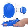 Veemoon 2 Pcs Palm Massage Glove, Roller Ball Handheld Massager, Blue PVC Body 7 Metal Beads, Lymphatic Massage Tool Face Back Neck Foot Muscle Tension Soothing Gua Sha Adults Present view 2