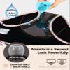 Carer Washable Incontinence Underwear for Women, 150ml Front & Back Absorbency, 5-Layer Leakproof Protection, Soft & Breathable Regular Briefs, Reusable High-Waisted Panties 3-Pack, Black, X-Large view 3