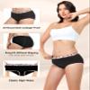 Carer Washable Incontinence Underwear for Women, 150ml Front & Back Absorbency, 5-Layer Leakproof Protection, Soft & Breathable Regular Briefs, Reusable High-Waisted Panties 3-Pack, Black, X-Large view 4