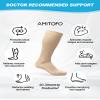 AMITOFO Plus Size Compression Socks 20-30mmHg Wide Calf for Men Women, Extra Large Compression Stockings Support for Running, Travel, Nurses, Pregnancy (3 Pairs) view 4