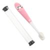 LALADEFIEE Soft Bristle Toothbrush for Ages with Ultra Fine High Density Bristles Gentle Gums and Enamel Adorable Pink Panda Design with Storage Bucket for Easy Mouth Care view 1