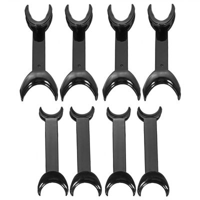 8 Pcs T-Shape Intraoral Cheek Lip Retractor Double Head Autoclavable Dental Mouth Opener Intraoral Opener Teeth Retractors Kit for Teeth Whitening Dental Orthodontic Tool Surgical Retractor, Black