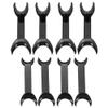 8 Pcs T-Shape Intraoral Cheek Lip Retractor Double Head Autoclavable Dental Mouth Opener Intraoral Opener Teeth Retractors Kit for Teeth Whitening Dental Orthodontic Tool Surgical Retractor, Black view 1