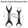 8 Pcs T-Shape Intraoral Cheek Lip Retractor Double Head Autoclavable Dental Mouth Opener Intraoral Opener Teeth Retractors Kit for Teeth Whitening Dental Orthodontic Tool Surgical Retractor, Black view 2