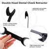 8 Pcs T-Shape Intraoral Cheek Lip Retractor Double Head Autoclavable Dental Mouth Opener Intraoral Opener Teeth Retractors Kit for Teeth Whitening Dental Orthodontic Tool Surgical Retractor, Black view 3