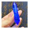 DIOBFZFY 1pcs 70mm clear quartz double pointed 12 sides Blue color view 2