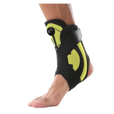 1Pc Ankle Brace Advanced Metal Support for Men & Women Sprained Ankles with Metal Springs Ankle Support(Black Yellow)