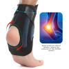 1Pc Ankle Brace Advanced Metal Support for Men & Women Sprained Ankles with Metal Springs Ankle Support(Black Yellow) view 3