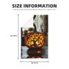 Pumpkin Carving lamp Waffle Kitchen Towel, Ultra Soft Absorbent Reusable Cleaning Tea Towels 16x 26, view 2