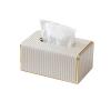 Modern Light Luxury Tissue Holders Leather Napkin Facial Dispenser Home Decor For Bathroom Kitchen Bedroom Office Tabletop(Gris) view 1