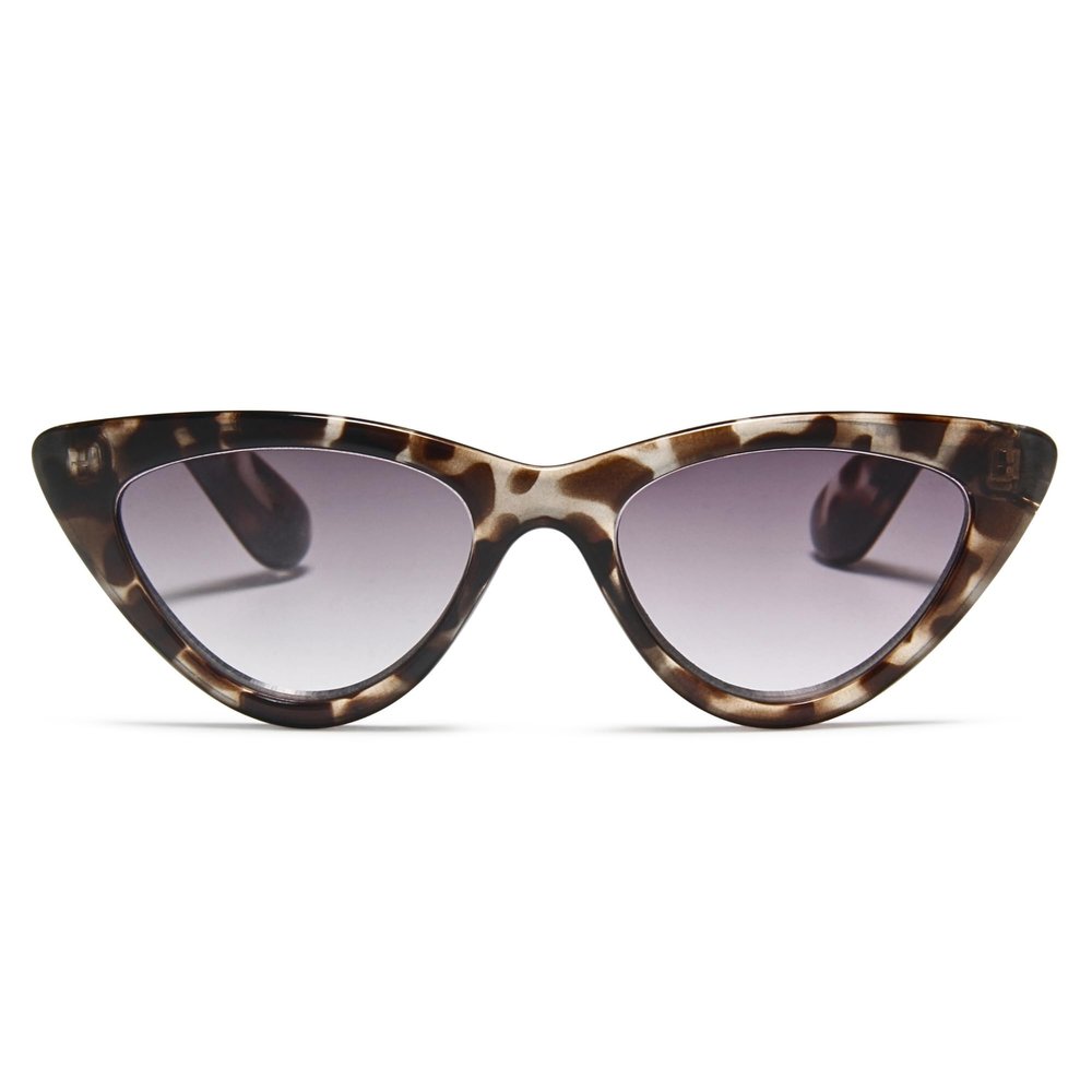 2SeeLife Premium Cat Eye TR-90 Reading Sunglasses for Women NarrowMedium Fit, Sturdy Frame, Spring Hinges, Stylish Sun Readers, Clear Tortoise (Sun Readers), +2.00