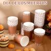 100Pcs Copas De Barro Mexicanas Disposable Paper Cups, 9 Oz Terracotta Flower Clay Disposable Mexican Cups, Mexican Party Decorations Cantaritos De Barro Mexicanos Cup, Cielito Lindo Party Decoration view 4