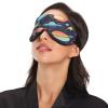 JULYTO Sleep Mask Light Blocking Eye for Sleeping with Adjustable Strap Space Themed Planets Pattern Soft Lightweight Blindfold Mask for Men Women Work Travel Naps view 4