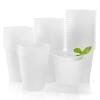 Datyiiha 50 Pack Frosted Plastic Cups Clear Disposable Drinking Cups Bulk for Wedding Reception Stadium Birthday Party Supplies,12 Oz view 1