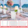 Datyiiha 50 Pack Frosted Plastic Cups Clear Disposable Drinking Cups Bulk for Wedding Reception Stadium Birthday Party Supplies,12 Oz view 4