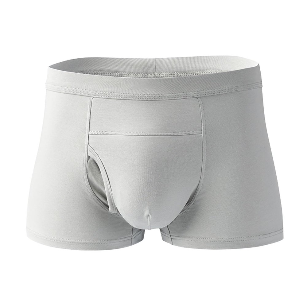 Mens Hernia Support Underwear, Inguinal Hernia Belt with 2 Compression Pads, Breathable Material, Can Be Worn or Removed Inside Clothing(Medium)
