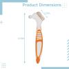 Denture Brush, 4 Pcs Dual-Sided with Case, Ergonomic Handle for Dentures, Thorough Oral Care, Cleaner Brush view 4