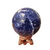 TYSTABPC 1pcs 200-300g Blue Sodium Balls, Quartz Crystal Ore Polishing view 1