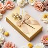 20PCS Champagne Gold Gift Box Bow Tree Fruit Decorative Candy Box Birthday, Wedding Party Supplies Square Gift Boxes For Candies (Champagne Gold Large) view 2