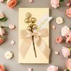 20PCS Champagne Gold Gift Box Bow Tree Fruit Decorative Candy Box Birthday, Wedding Party Supplies Square Gift Boxes For Candies (Champagne Gold Large) view 3