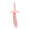 COLLBATH Silicone Toothbrush Soft Bristles Oral Care Training Toothbrush for Newborns and Compact Design for Teeth Cleaning and Gentle Gum Care Pink