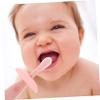 COLLBATH Silicone Toothbrush Soft Bristles Oral Care Training Toothbrush for Newborns and Compact Design for Teeth Cleaning and Gentle Gum Care Pink view 4