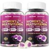 2 Pack Multivitamin for Women 50 and Over Gummies, Calcium, D3 K2, Methylfolate & B12, Omega-3, CoQ10, Daily Vitamin A, C, E, B Complex, Biotin, Zinc - Bone, Energy, Immunity - Vegan, Sugar Free view 1