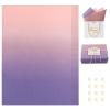 ARPOVIST 60 Sheets Pink and Purple Gradient Tissue Paper Bulk with Stickers, Gift Wrapping Tissue Paper for Gift Bags, Crafts, Flowers, Party and Holiday Packaging, 20 x 14 Inches view 1